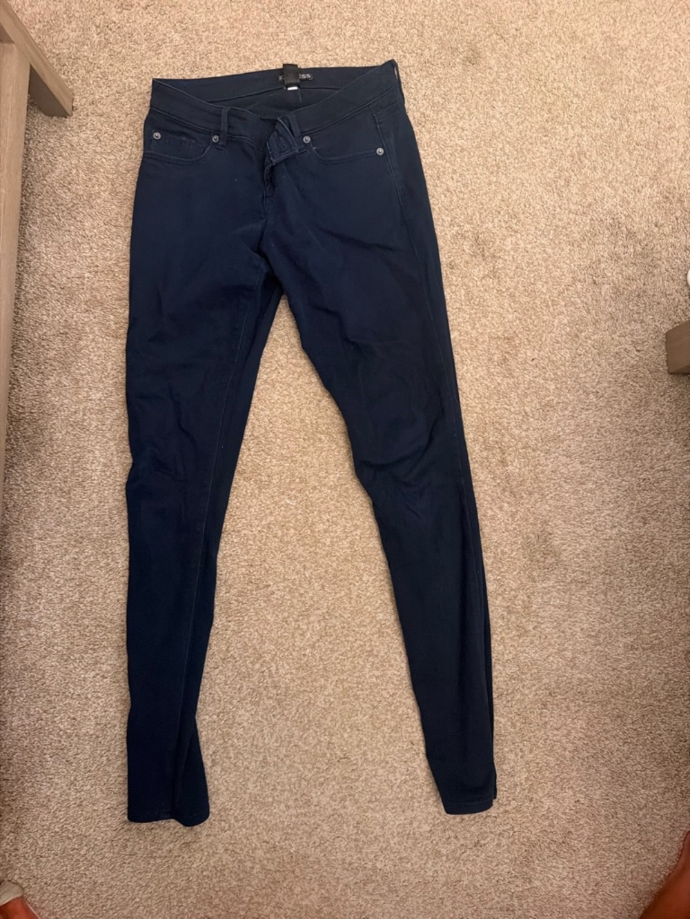 Express Navy Skinny Stretch Pants